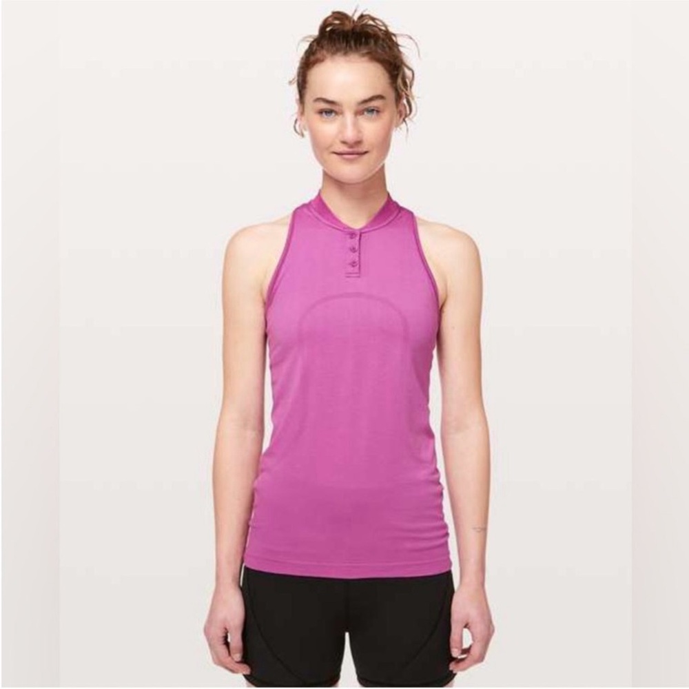 Lululemon Swiftly Speed Sleeveless Henley Tank 10